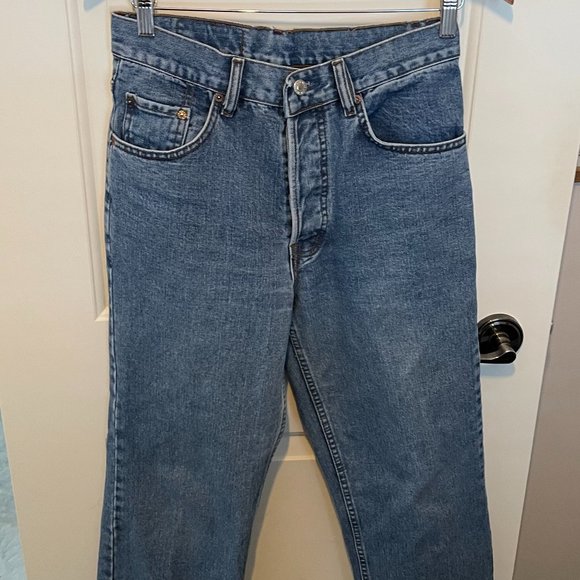 Vintage Levis 501 made in USA 501 90s jeans denim blue straight leg 100% cotton - Picture 3 of 12